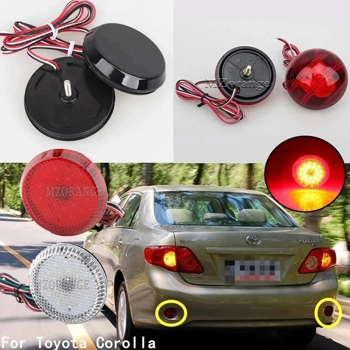 2 pezzi LED lampada di avvertimento arresto freno per Nissan/Qashqai/Trail per Toyota/Corolla coda paraurti posteriore riflettore fendinebbia super luminoso