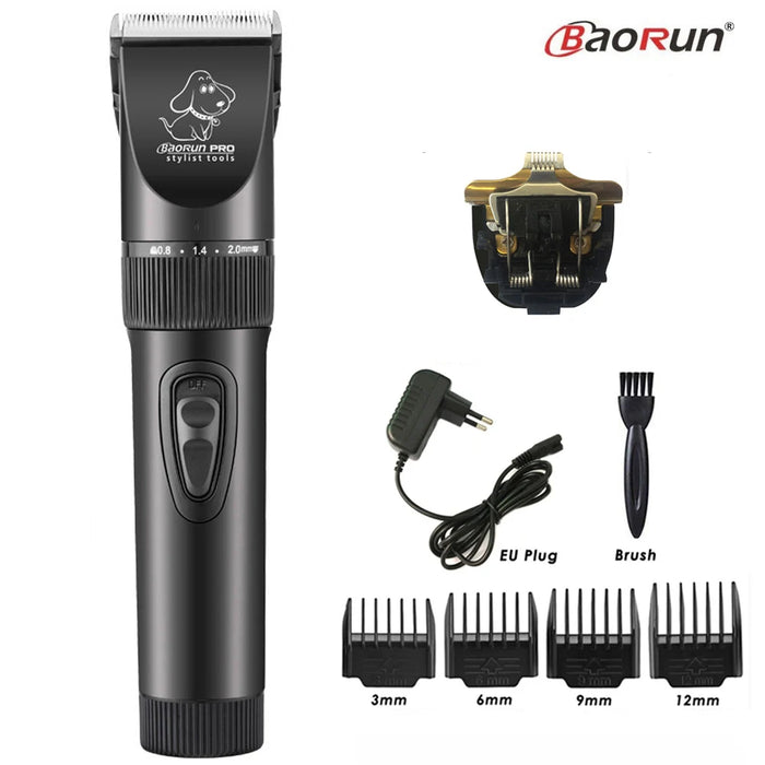 BaoRun P6 Tagliacapelli professionale per cani Ricaricabile Pet Cat Grooming Clipper Rasoio Taglierine elettriche a basso rumore Macchina per taglio di capelli