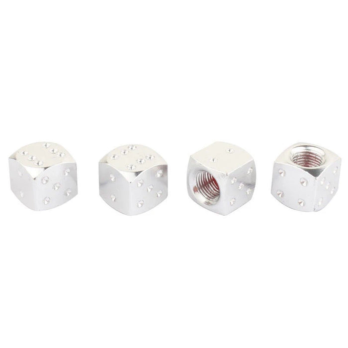 4 Pz/lotto In Lega di Alluminio Auto-styling AUTO Dadi Tappi Valvola di Polvere Auto Moto Auto Elettriche Valvola Della Gomma Tappo di Polvere