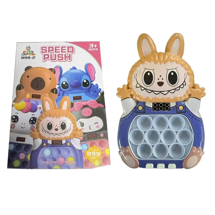 2025 Nuovo gioco di spinta rapida Pop Up Fidget Bubble Elettronico Pop it Pro Gioco leggero antistress Giocattoli per bambini adulti Regalo con scatola