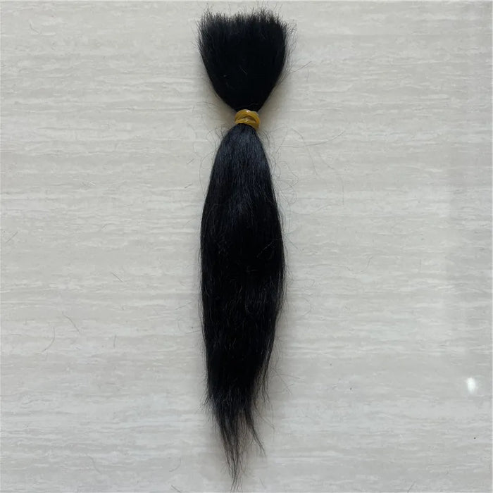 Capelli per bambola rinata in mohair puro al 100% con colore marrone scuro/oro adatti per parrucca per bambola rinata fai-da-te facile da lavare e radicare