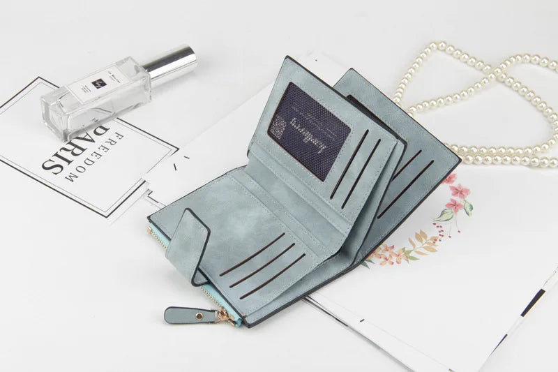 2024 Portafoglio da donna in pelle Hasp Portamonete piccolo e sottile Portafogli da donna Porta carte Portafogli di marca di lusso Borsa di design