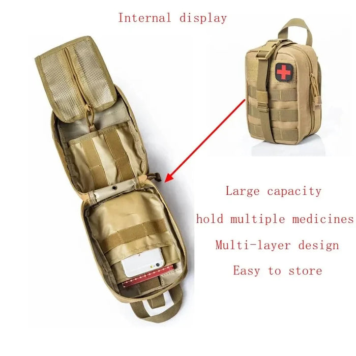 Kit di pronto soccorso tattico borsa medica emergenza caccia all'aperto auto campeggio Molle strumento di sopravvivenza EDC Pouch Organizer