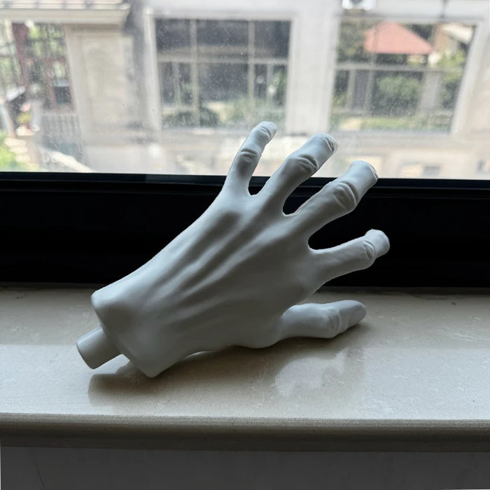 2 pz Halloween scheletro mani spaventoso dimensioni realistiche mano osso teschio festa di Halloween decorazione della casa casa stregata puntelli Horror