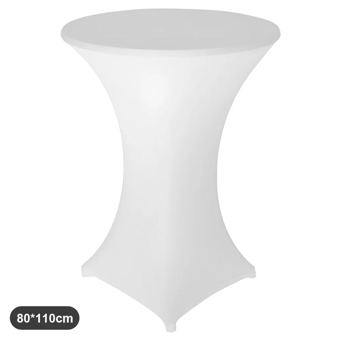 2 pezzi tovaglia elasticizzata tovaglia da cocktail tovaglia in spandex bar hotel festa matrimonio tovaglia altezza elasticizzata