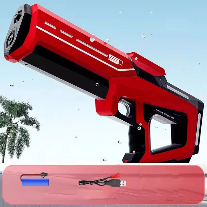 Pistola elettrica automatica per stoccaggio dell'acqua, giocattoli portatili per bambini, spiaggia estiva, combattimento all'aperto, fantasia, pistola a spruzzo, giocattoli, ragazzo, bambino, gioco per adulti