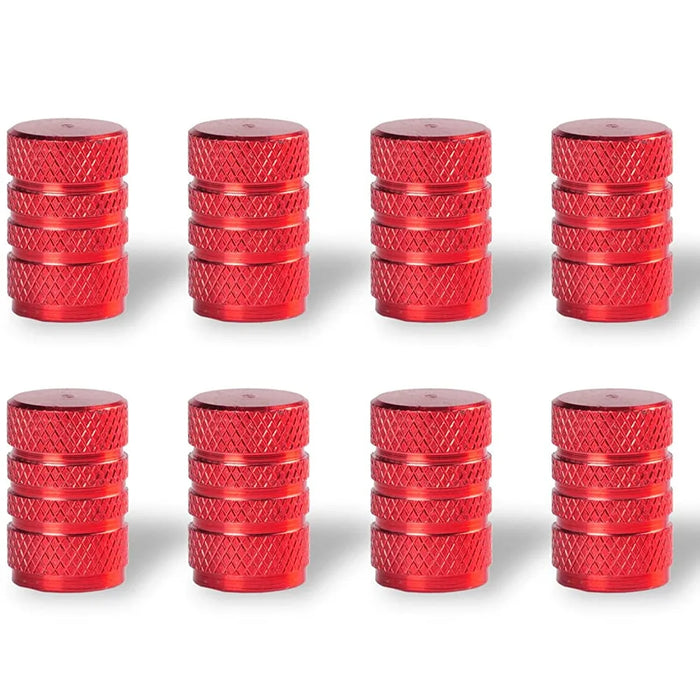 8Pc Cappucci per valvole per pneumatici Copri stelo per cerchioni Tappo per ruota automatico antipolvere Cappucci per capezzoli in lega di alluminio per auto e moto Bici