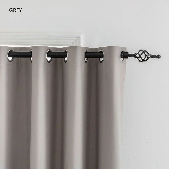 1PC tende oscuranti con Interlining in TPU nero pannello drappeggiato sottile e leggero per camera da letto Meetingroom Share Room Office