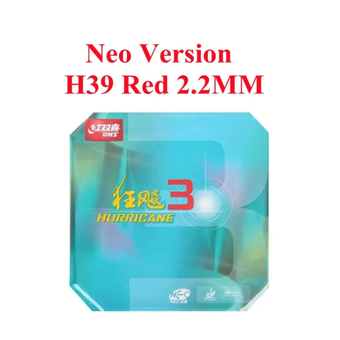 DHS NEO Hurricane 3 (Loop+Control) Pips-In Gomma da ping pong (ping-pong) con spugna 2,15 mm 2,2 mm