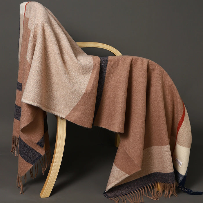 200*70 cm Donna Tinta unita Morbido Hairball Sciarpa Oversize Cashmere Scialle da donna Avvolgere Inverno Pashmina Hijab femminile Fascia Silenziatore