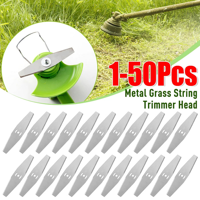 1-50PCS Sostituzione del tosaerba Lama in acciaio Metallo Erba String Trimmer Testa Palmare Rasaerba Raccordi Casa Giardino Utensili elettrici