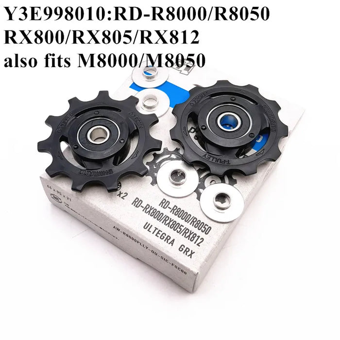 Set puleggia deragliatore posteriore Shimano 4700/5800/6800/R8000/M4000/M610/M6000/M7000/M780/M8000/6700/Deore/XT/SLX/Ultegra/105/GRX