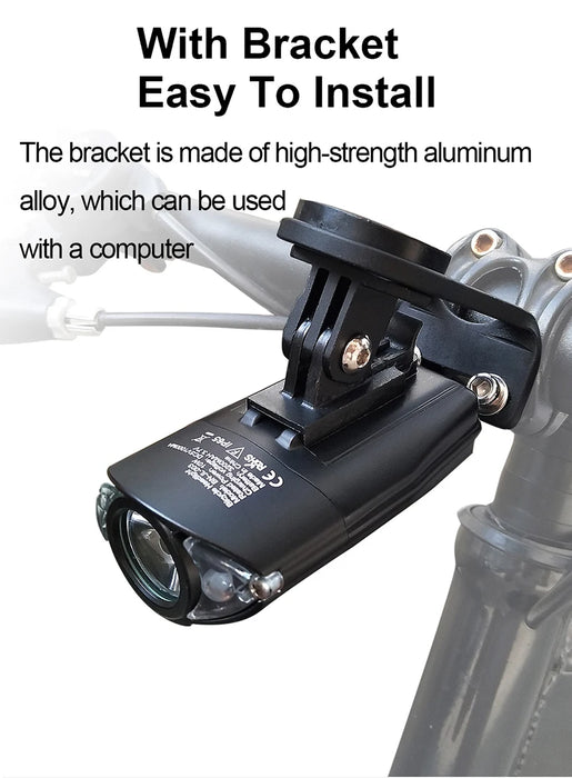 BIKEONO Luce per bicicletta Accessori per bici Faro Fanale posteriore a LED Torcia ricaricabile USB Lanterna da ciclismo MTB per lampada da bicicletta