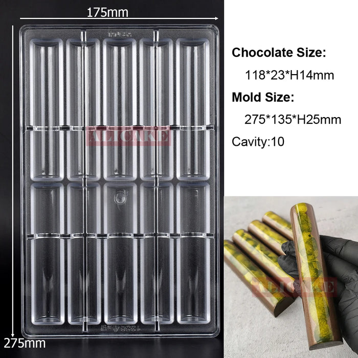Stampo per cioccolato in policarbonato Stampi professionali per caramelle Bonbon Bar Stampo acrilico Dolciumi Cottura Pasticceria Utensili da forno