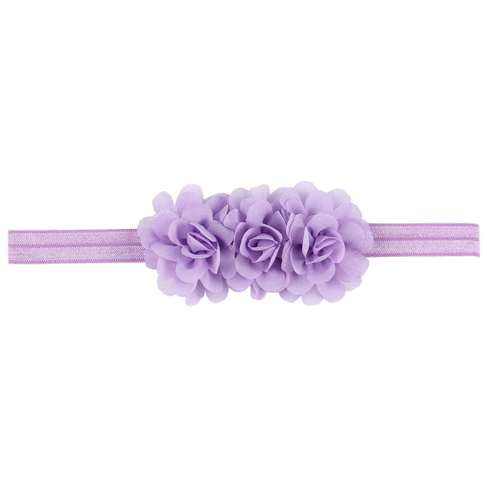 Fiore in chiffon Fascia per bambina Accessori per capelli per neonati Cravatta Fiocco Copricapo per neonato Tiara Copricapo Regalo Nastro per fasciatura per bambini