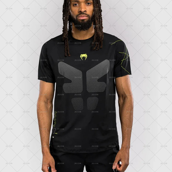 T-shirt da campo per allenamento di boxe tailandese T-shirt da uomo Muay Fight Fitness Sport T-shirt ad asciugatura rapida Abbigliamento da allenamento casual da combattimento 3D