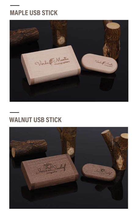 JASTER USB 3.0 LOGO ad alta velocità Scatola di legno Logo personale Pendrive cliente 8 GB 16 GB 32 GB 64 GB Chiavetta USB Pen Drive U Disco