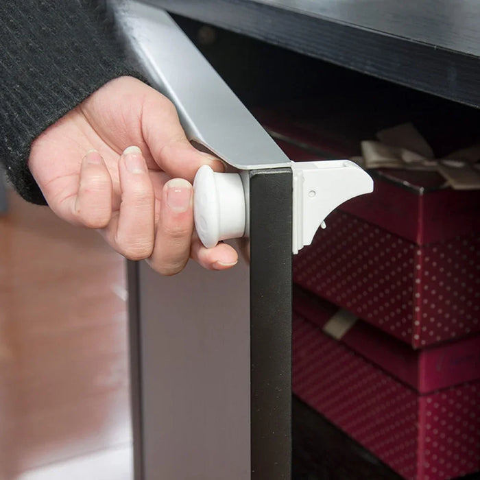 Limitatore di serratura di sicurezza per bambini magnetico protezione per bambini serratura di sicurezza per bambini serratura invisibile porta dell'armadio con chiusura del cassetto di sicurezza per bambini
