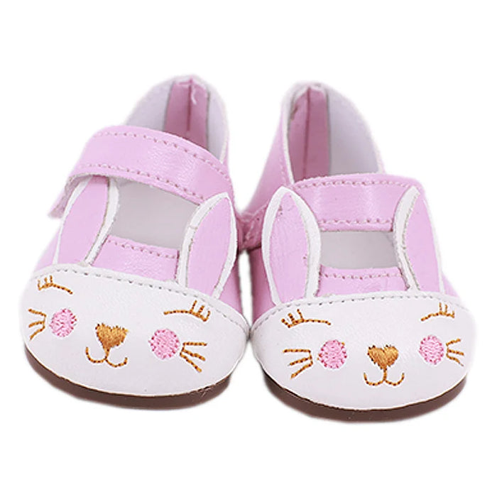 Scarpe da bambola Vestiti Stivali fatti a mano Scarpe da 7 cm per 18 pollici americani e 43 cm Accessori per bambole appena nate per la generazione di giocattoli per ragazze fai da te
