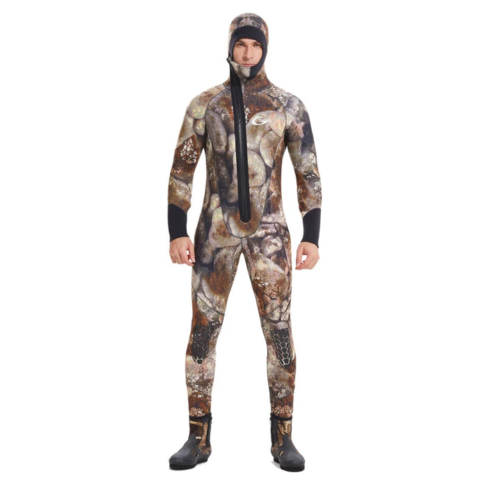 YONSUB Muta 5mm / 3mm / 1.5mm / 7mm Scuba Diving Suit Uomo Neoprene Caccia subacquea Surf Cerniera frontale Pesca subacquea