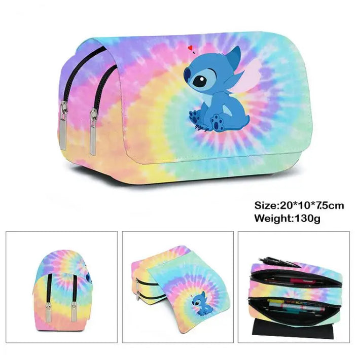 Stitch Pencil Case Storage Bag grande capacità Super Large Cute Gift ragazzi studenti e ragazze cancelleria materiale scolastico cancelleria