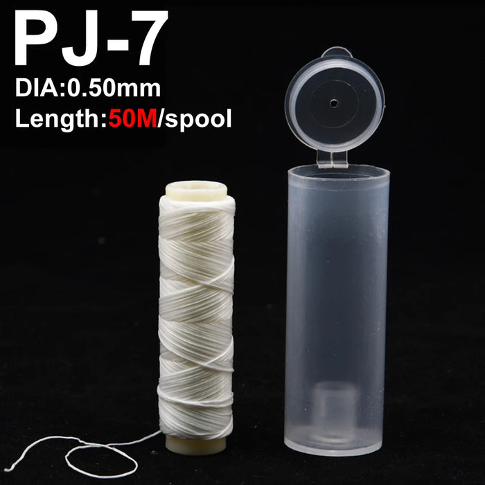 1pc PJ1/2/3/4/5/7 Poliestere ad alta resistenza Esca Filo elastico Bobina Accessori per la pesca in mare Affrontare Linea di esche da pesca invisibile