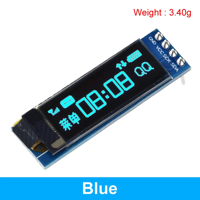 TZT Modulo OLED da 0,91 pollici Bianco/Blu OLED 128X32 OLED Modulo display LCD a LED 0,91 "IIC Comunicare per Arduino ROHS