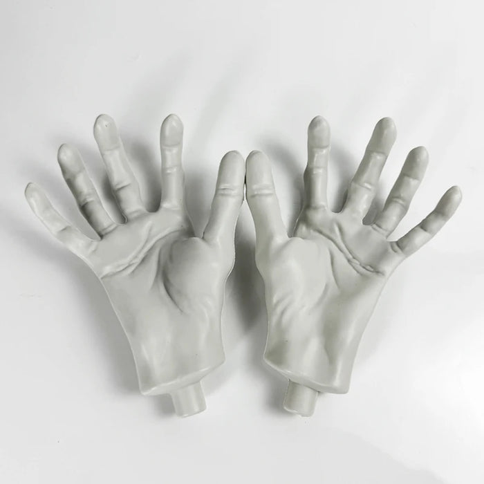 2 pz Halloween scheletro mani spaventoso dimensioni realistiche mano osso teschio festa di Halloween decorazione della casa casa stregata puntelli Horror