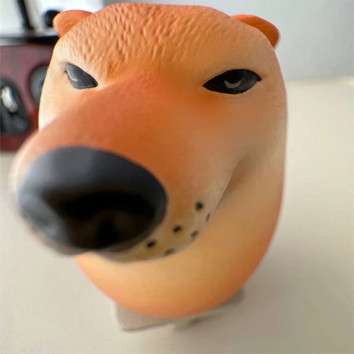 Creativo Shiba Inu realistico a forma di uovo decorazione da scrivania in PVC decorazioni per cani e uova per uffici domestici divertenti regali di natale