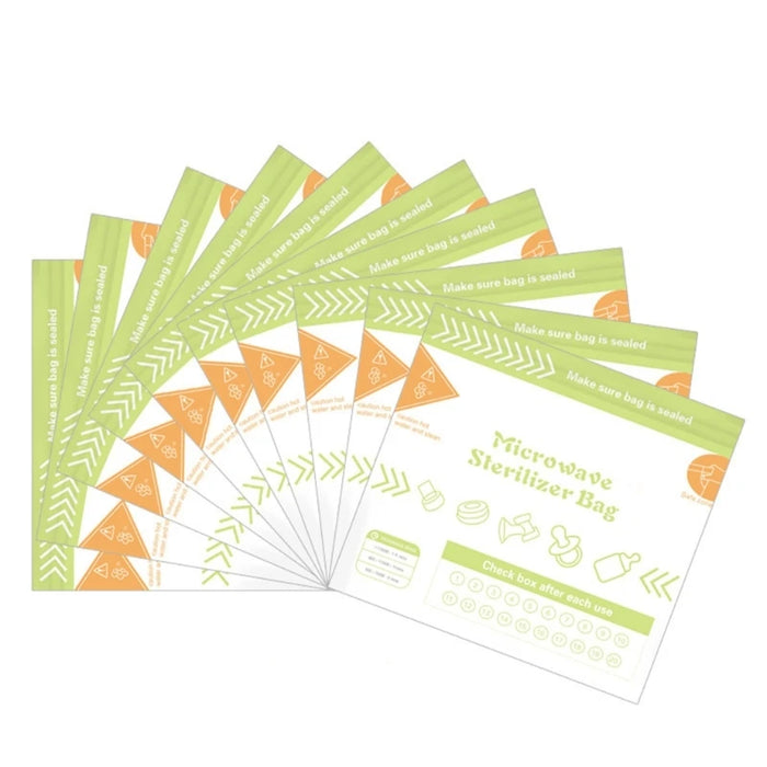 1 set sacchetti per disinfezione per forno a microonde, per riscaldamento a vapore, per sterilizzazione bottiglie