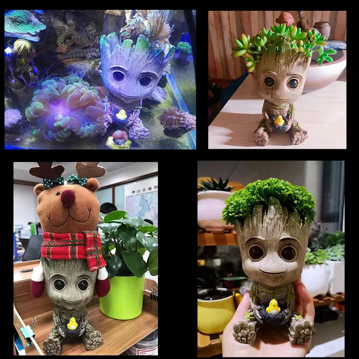 Decorazione della casa Artigianato Modello in miniatura Ufficio Desktop Display Cartoon Groot Figurine Artigianato Decor Albero Uomo Ornamento 5CM