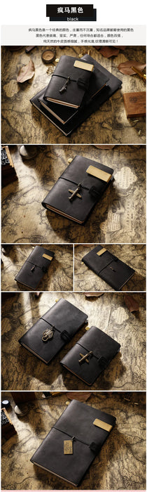 Moterm Vendita Calda 100% Genuino Notebook In Pelle Fatta A Mano Vintage Pelle Bovina Diario Ufficiale Sketchbook Planner TN Copertura Del Notebook Da Viaggio