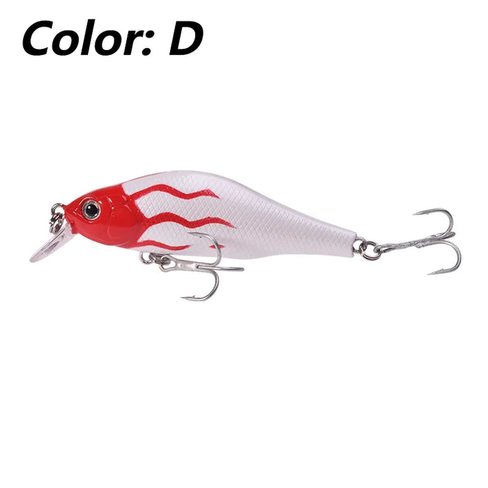 1Pc 8cm 9g Minnow Richiamo di Pesca Galleggiante Wobblers Esca Dura Professionale Sistema di Equilibrio Della Gravità Jerkbait Pike Crankbait Swimbait
