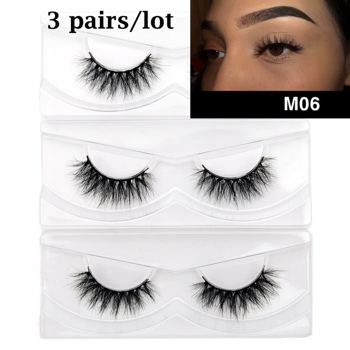 Ciglia Visofree Ciglia di visone 3D Ciglia naturali fatte a mano Ciglia finte lunghe e morbide Ciglia di visone cruelty free ad alto volume D101