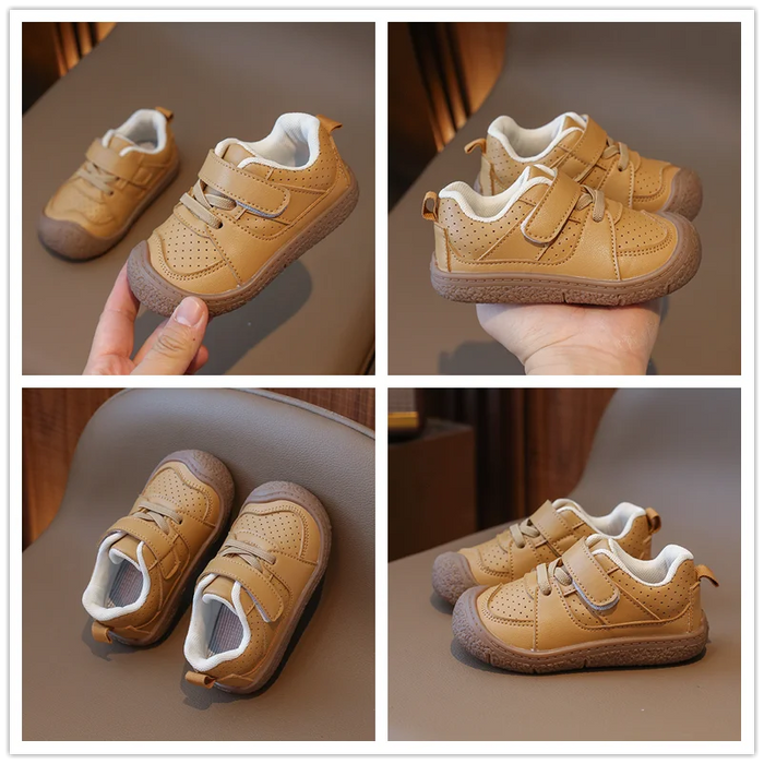 Primavera autunno neonate ragazzi scarpe Casual bambini Sneakers suola morbida antiscivolo neonato primi camminatori scarpe scarpe in pelle per bambini