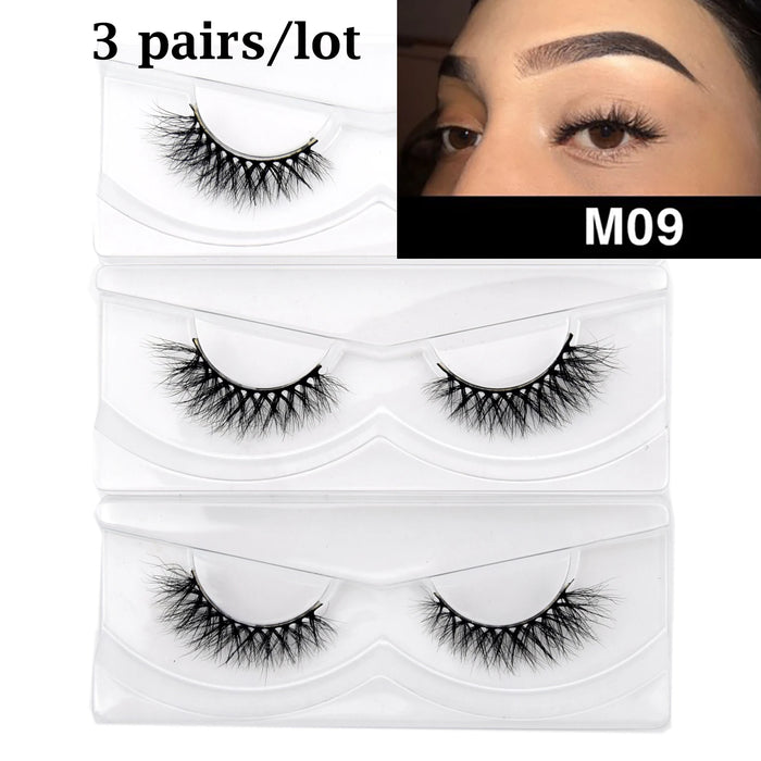 Ciglia Visofree Ciglia di visone 3D Ciglia naturali fatte a mano Ciglia finte lunghe e morbide Ciglia di visone cruelty free ad alto volume D101