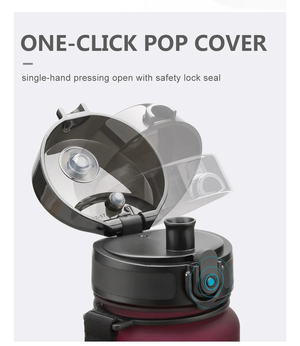 UZSPACE Borse acqua calda 500/1000ML Proteine Shaker Diretta Drink Outdoor Sport Tour Portatile A Perfetta Tenuta di Plastica Tritan La Mia Bottiglia BPA Libero