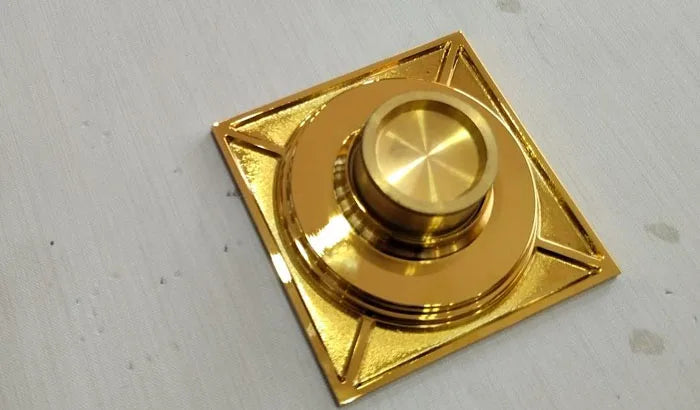 Ottone opaco nero stile quadrato rolse oro Scolapiatti per pavimenti oro Scarico per rifiuti Bagno nichel spazzolato Scarico per doccia DR087