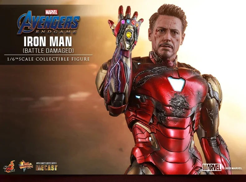 Giocattoli caldi Marvel The Avengers 4 Steel Man 1:6 Lega Burattino Soldato Uomo Mark85 Danni di guerra Versione Esecuzione squisita Buoni regali