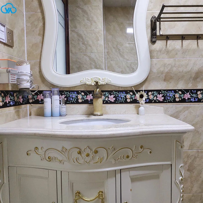 Fai da te autoadesivo linea di vita carta da parati camera da letto soggiorno battiscopa adesivi murali cucina bagno pellicola impermeabile per asilo
