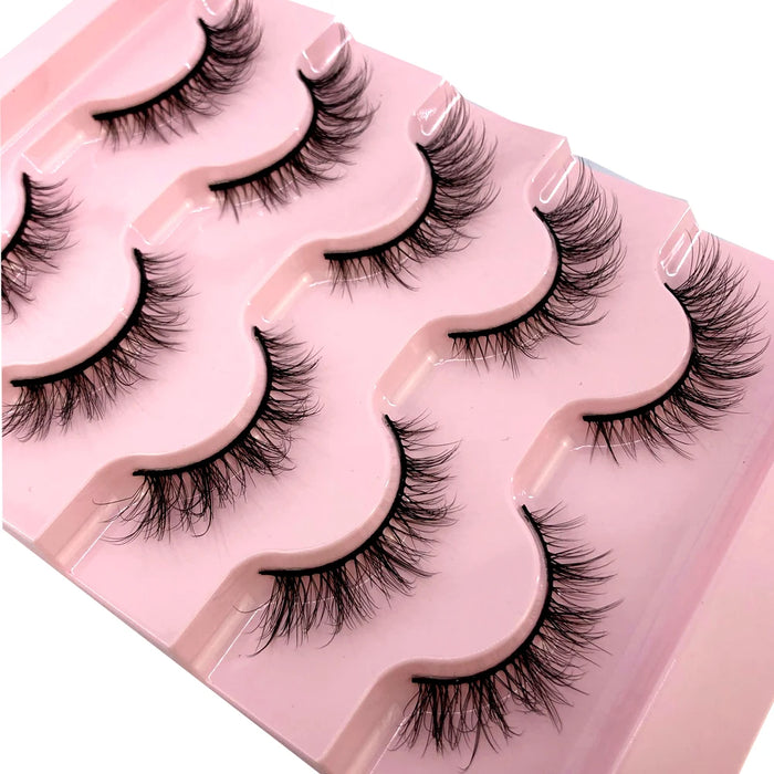 2023 Nuovo 5 paia ciglia finte naturali ciglia finte trucco lungo ciglia di visone 3d estensione ciglia ciglia di visone ciglia corte