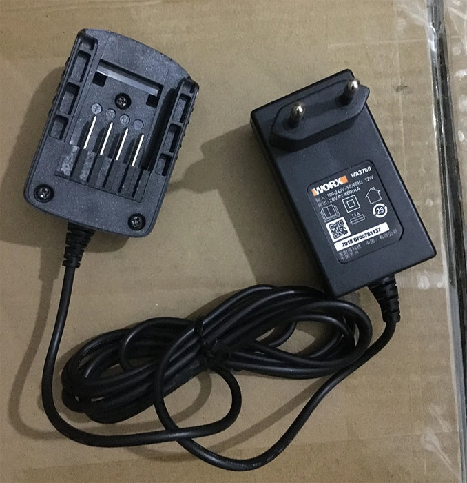 Caricabatterie Worx WA3760 per batteria al litio da 20 V 4 pin WA3551.1 WA3572 WA3550 WA3553 ecc (SPINA UE)
