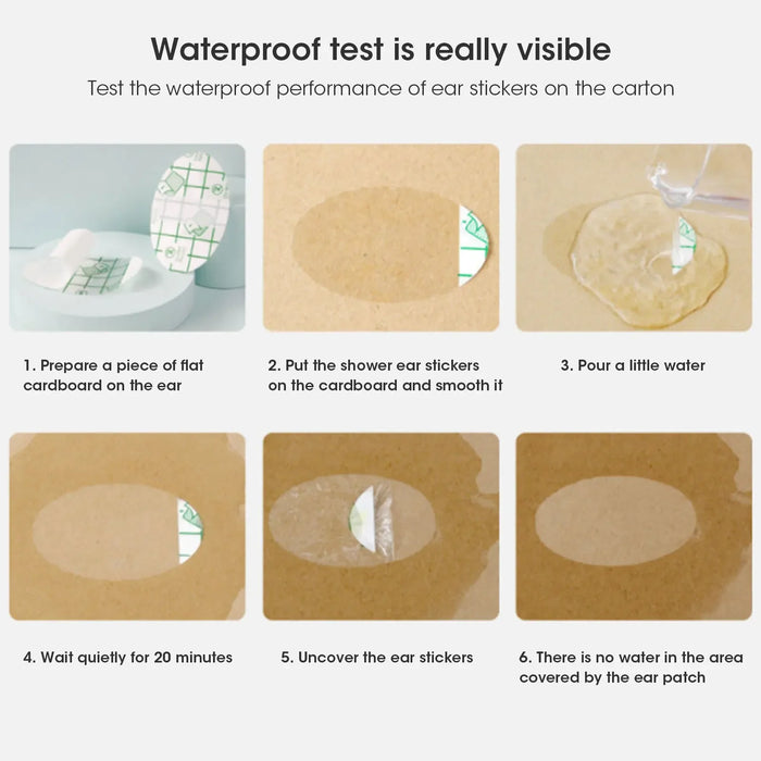 20PCS protezione per le orecchie impermeabile per bambini bambini adulti cuffia per il nuoto adesivo per le orecchie usa e getta copertura per il nuoto pasta per le orecchie cura del bambino