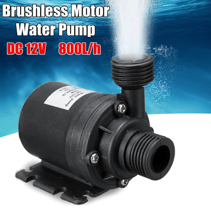 Pompa dell'acqua Ultra silenziosa Mini DC 12V 19W 800L/H motore Brushless sommergibile pompa dell'acqua dell'acquario fontana dello stagno per il giardino del serbatoio di pesce