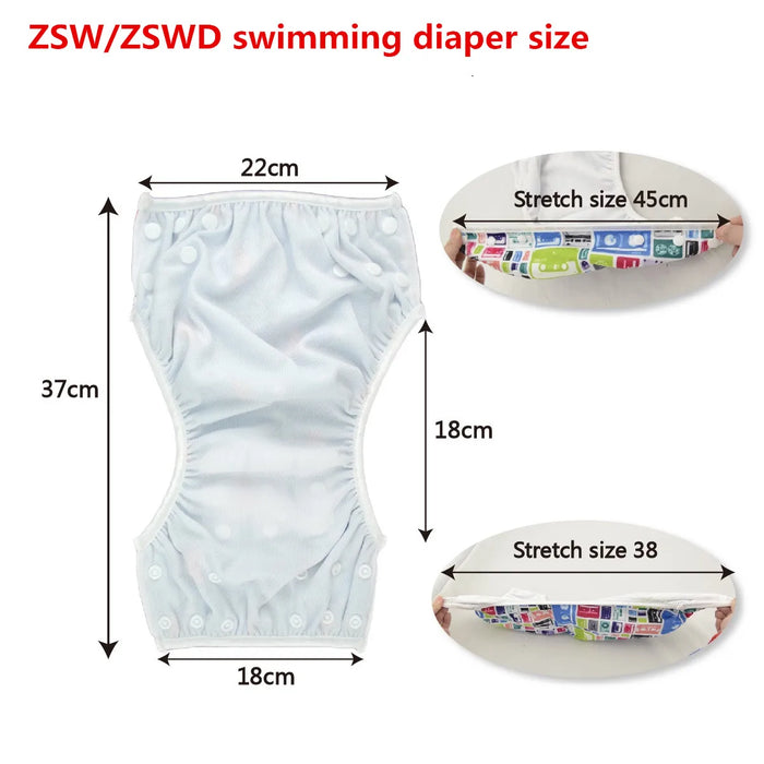 U Pick Alvababy costume da bagno Cool pannolino da bagno di grandi dimensioni pannolino da bagno riutilizzabile per bambini 0-3 anni