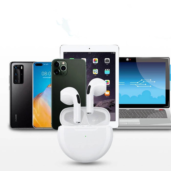 Auricolari Bluetooth Wireless Pro 6 TWS originali cuffie Mini Fone auricolare Stereo Sport Headset per auricolari Xiaomi Android