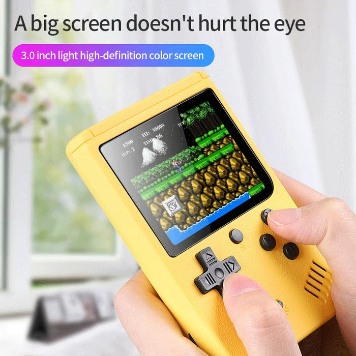 Mini Console portatile per videogiochi portatile retrò 8 Bit 3.0 pollici LCD a colori per bambini lettore di giochi a colori costruito in 500 giochi