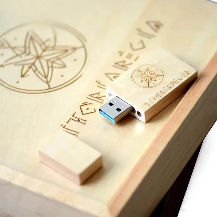 Album in legno stile USB 3.0 ad alta velocità 4 GB 8 GB 16 GB Regalo di moda 32 GB 64 GB USB + SCATOLA Fotografia di matrimonio LOGO personalizzato gratuito