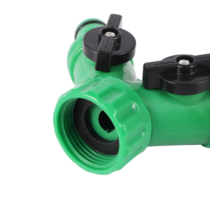 Valvola shunt tipo Y Sistema di irrigazione da giardino Splitter acqua Connettore rapido a forma di Y a 2 vie Adattatore per rubinetto dell'acqua Regolatore dell'acqua