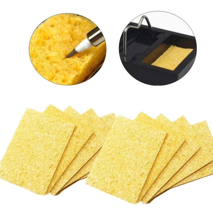 Soldering Iron Sponge Thickened Welding Iron Cleaning Sponge Sheet High Temperature Compression Thickened Wood Pulp Sponge